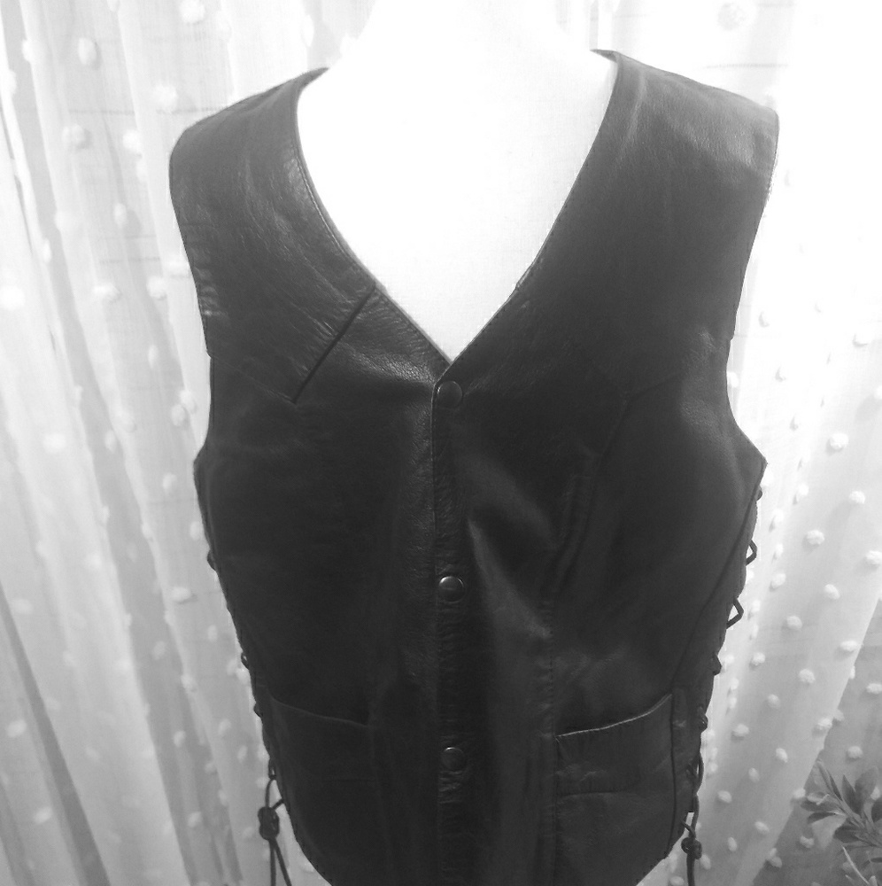 Leather vest